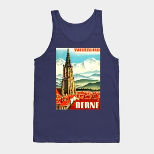 Vintage Travel Poster - Berne Switzerland Tank Top